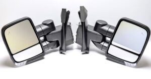 TOWING MIRROR F150 LARIAT 2023-CURRENT, BLACK BACK, FORD AUST DELIVERED, PAIR.